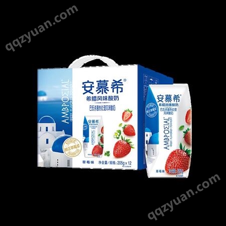 安慕希酸奶原味/草莓味205g 重庆牛奶代理配送批发公司